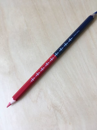 Red & blue crayon