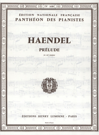 Georg Friedrich Haendel - Prélude en sol maj.