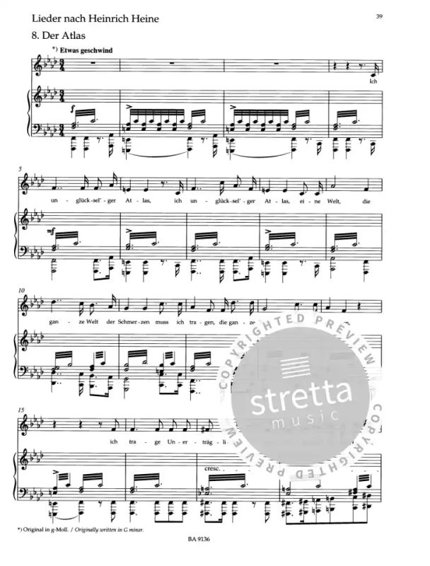 Franz Schubert - Schwanengesang D. 957 / D. 965a – Medium Voice