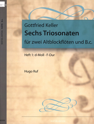 Gottfried Keller - 6 Triosonaten Heft 1