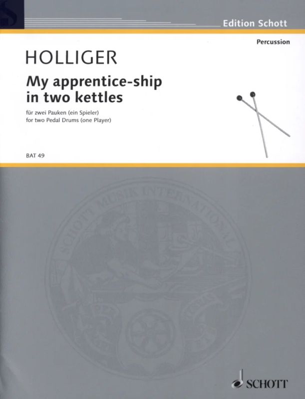 Heinz Holliger - My apprentice-ship in two kettles