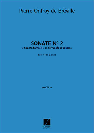Sonate n° 2 pour violon et piano