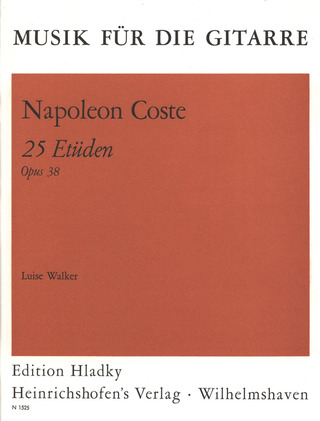 Napoléon Coste: 25 Etüden op. 38
