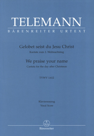 Georg Philipp Telemann: Gelobet seist du, Jesu Christ TWV 1:612