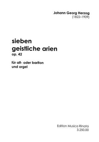 Johann Georg Herzog - Sieben geistliche Arien op. 42