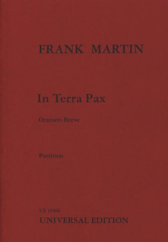 Frank Martin - In Terra Pax