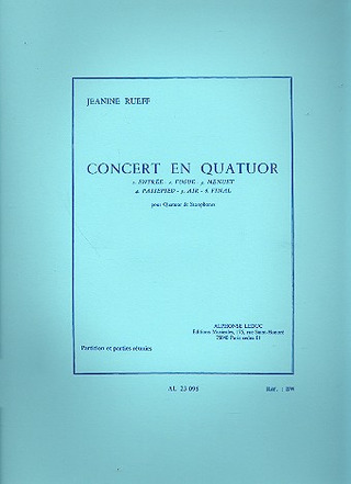 Jeanine Rueff - Concert En Quatuor
