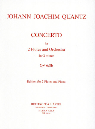 Johann Joachim Quantz - Konzert für Flöte, Streicher und Basso continuo Nr. 1 g-Moll "Flötenkonzert"