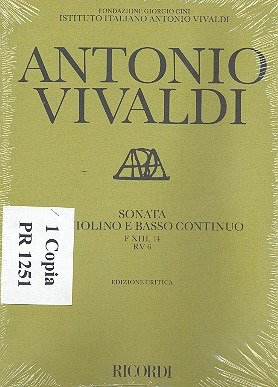 Antonio Vivaldi - Sonate c-moll F 13/14 RV 6