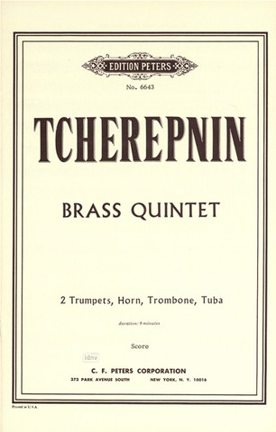 Alexander Nikolajewitsch Tscherepnin: Quintett für Bläser op. 105