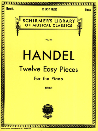 Georg Friedrich Händel - 12 Easy Pieces