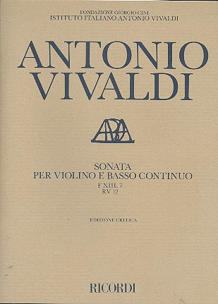 Antonio Vivaldi - Sonate d-moll F 13/7 RV 12 T 365