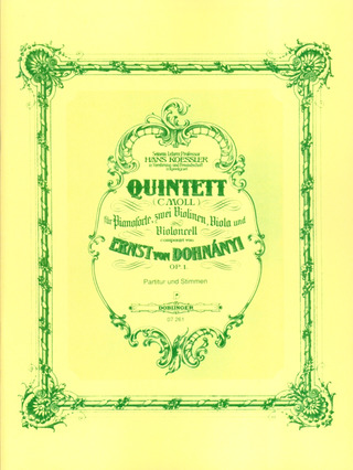Ernst von Dohnányi - Klavierquintett c-moll op. 1