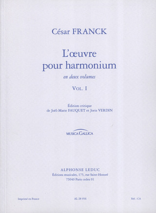 César Franck - L'œuvre pour harmonium 1