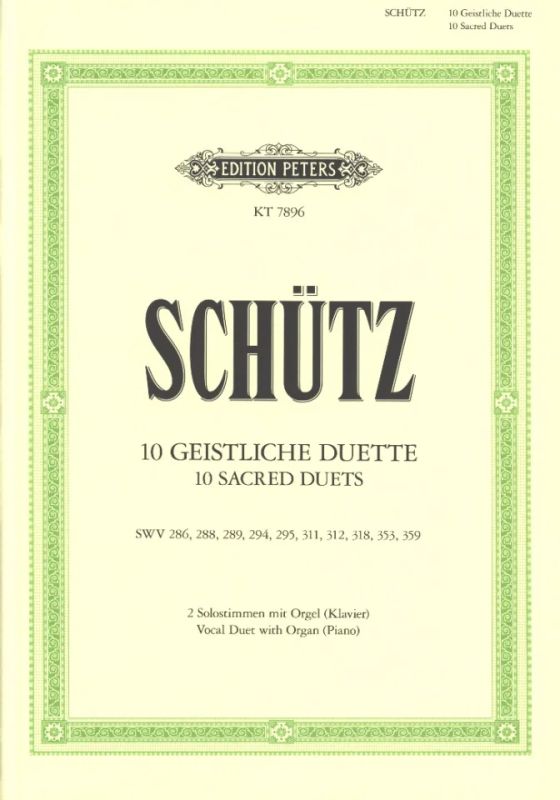 Heinrich Schütz - Zehn geistliche Duette