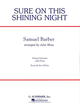 Samuel Barber - Sure on This Shining Night