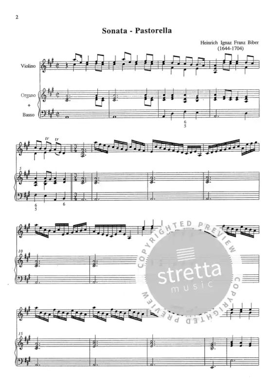 Heinrich Ignaz Franz Biber: Sonata pastorella (1)