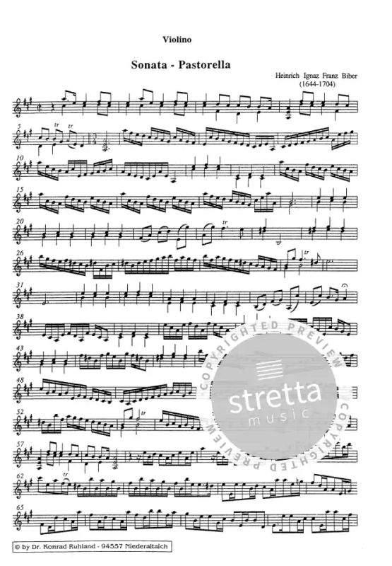 Heinrich Ignaz Franz Biber: Sonata pastorella (3)