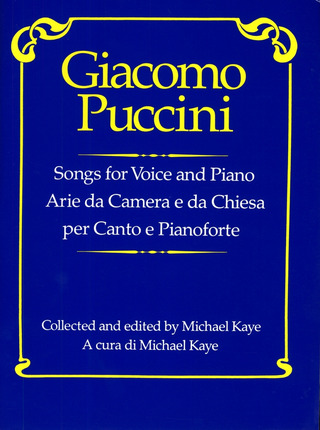 Giacomo Puccini - Songs For Voice And Piano