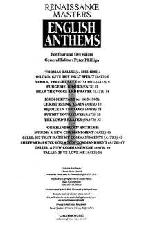 John Sheppard et al. - Renaissance Masters Anthems 1