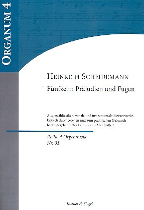 Heinrich Scheidemann - 15 Praeludien + Fugen