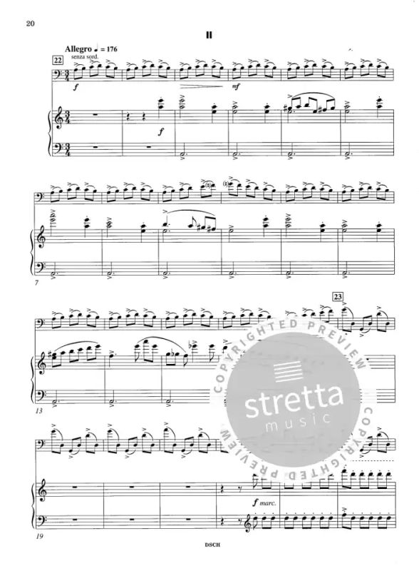 Komponist: SCHOSTAKOWITSCH DMITRI arrangiert für Violoncello und Klavier SONATE OP 40 Noten / Sheetmusic 