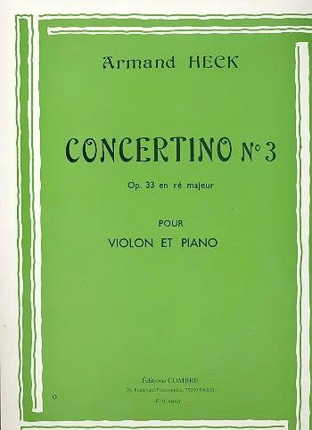 Concertino n°3 ré maj. Op.33