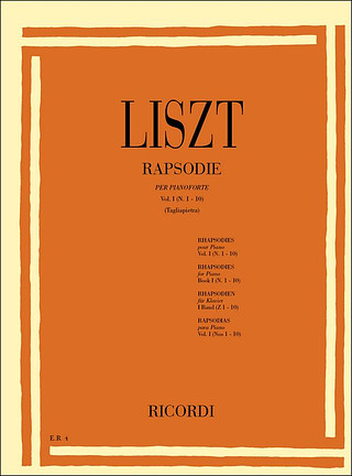 Franz Liszt - 19 Rapsodie Ungheresi, 1 Rapsodia Spagnola: Vol I