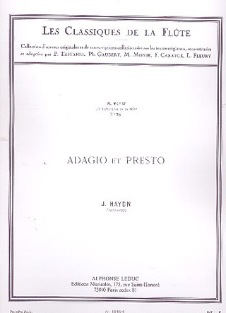 Joseph Haydn - Adagio et Presto