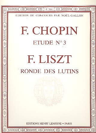 Frédéric Chopiny otros. - Etude Op.10 n°3 Tristesse - Ronde des lutins
