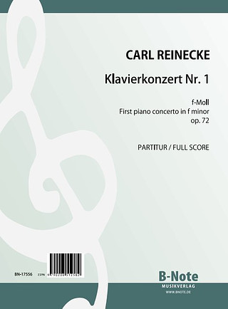 Carl Reinecke - Klavierkonzert Nr.1 f-Moll op.72 (Partitur)