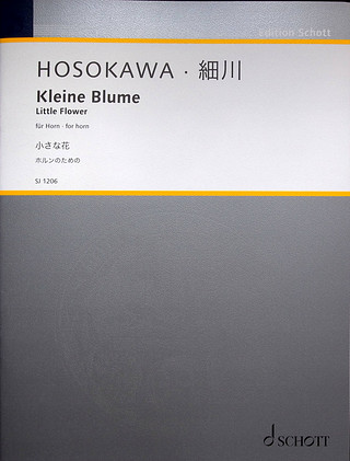 Toshio Hosokawa - Little Flower