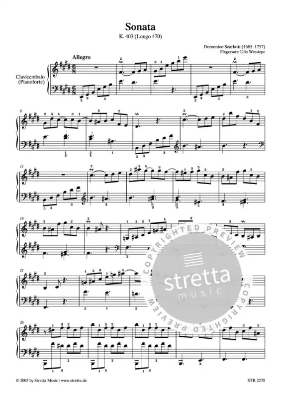 Domenico Scarlatti - Sonata in E