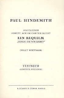 Paul Hindemith - Als Flieder jüngst mir im Garten blüht (1946)