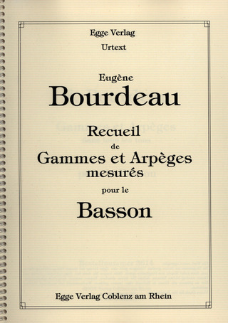 Eugene Bourdeau - Receuil de Gammes et Arpèges mesurés