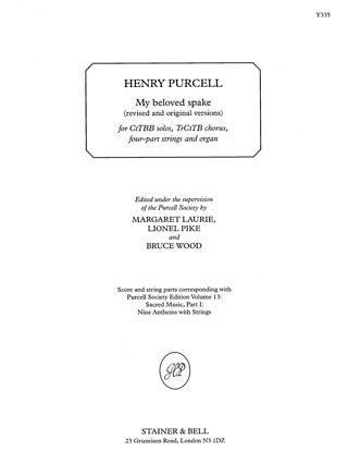 Henry Purcell - My beloved spake