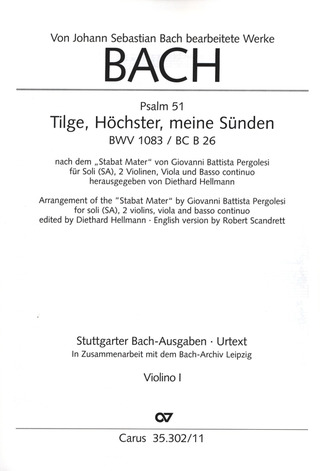 Johann Sebastian Bach - God annul all my transgression BWV 1083