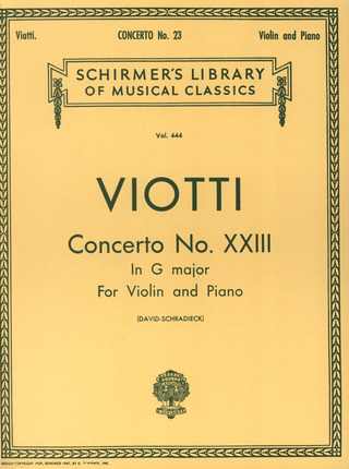 Giovanni Battista Viotti - Concerto No. 23 in G Major