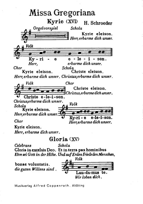 Hermann Schroeder - Missa Gregoriana