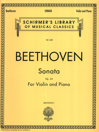 Ludwig van Beethoven: Sonate 5 F-Dur Op 24 (Fruehlingssonate Vl Klav)