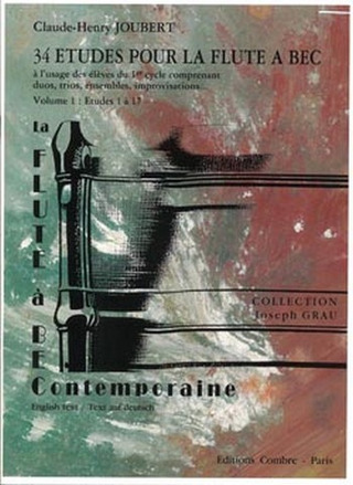 Claude-Henry Joubert - Etudes pour la flûte à bec (34) Vol.1 (1 à 17)