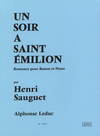 Henri Sauguet - Soir A Saint Emilion