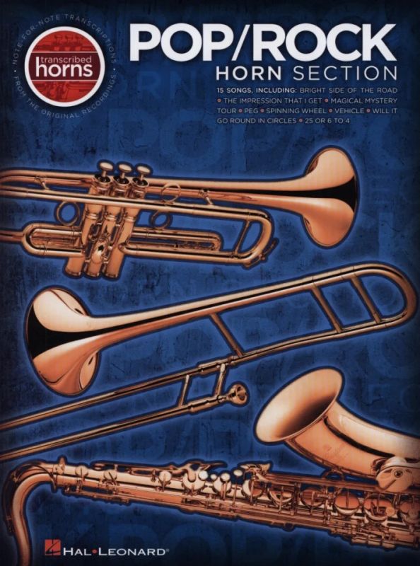 Pop Hits Horn Section Note-for-Note Transcriptions Songbook 000302275 