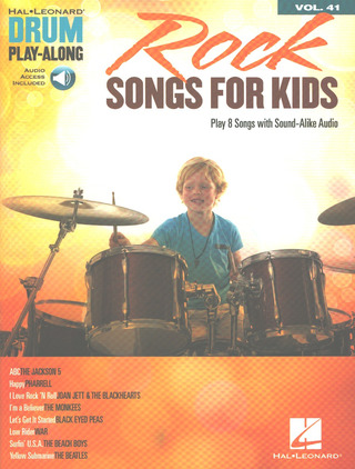 Drum Play-Along Volume 41: Rock Songs For Kids (Book/Online Audio)