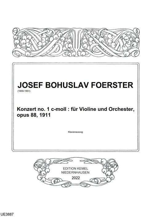 Josef Bohuslav Foerster - Konzert no. 1 c-moll