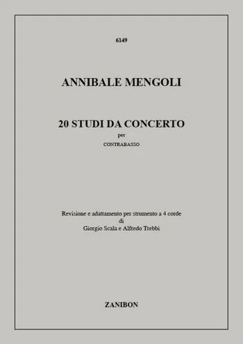 Annibale Mengoli - 20 Studi Da Concerto Per Contrabbasso