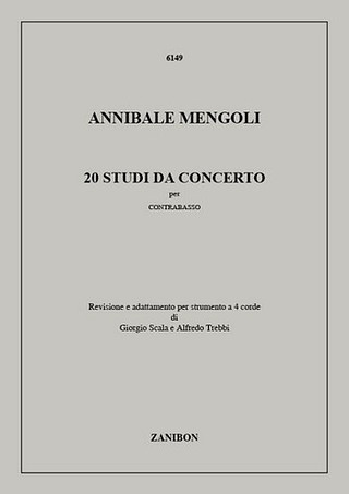 Annibale Mengoli - 20 Studi Da Concerto Per Contrabbasso