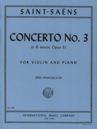 Camille Saint-Saëns - Konzert Nr. 3 H-Moll op. 61