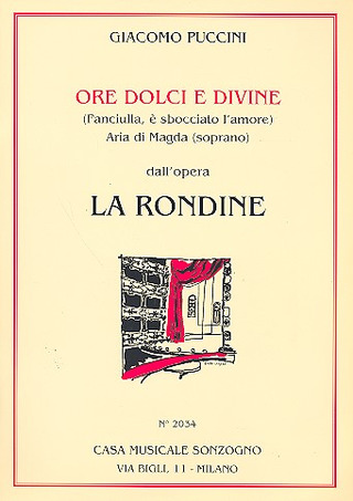 Giacomo Puccini - Rondine 'Ore Dolci E Divine'