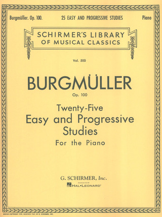 Friedrich Burgmüllery otros. - Twenty-Five Easy and Progressive Studies Op. 100